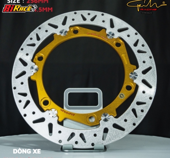 ĐĨA THẮNG GH-RACING SIZE 256MM SH300I / SH350I,(SALE LÒNG ĐEN) 