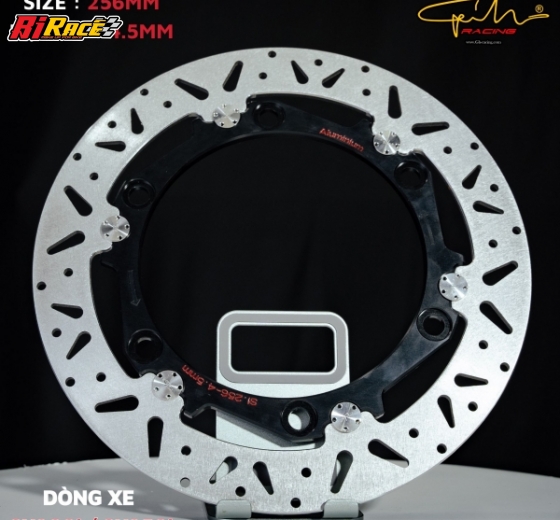 ĐĨA THẮNG GH-RACING SIZE 256MM SH300I / SH350I,(SALE LÒNG ĐEN) 