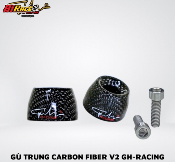 GÙ TRUNG CARBON FIBER GH-RACING ( VÂN ĐEN )