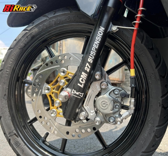 HEO BREMBO 2PISTON - BẢN LOGO LỚN XÁM - CHÍNH HÃNG
