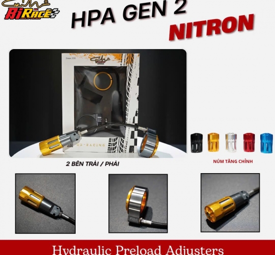 HPA DÂY GH RACING - MẪU GEN 2 MIX NÚM V1 ->V4 ( BÌNH DẦU TRÊN VÀ DƯỚI)