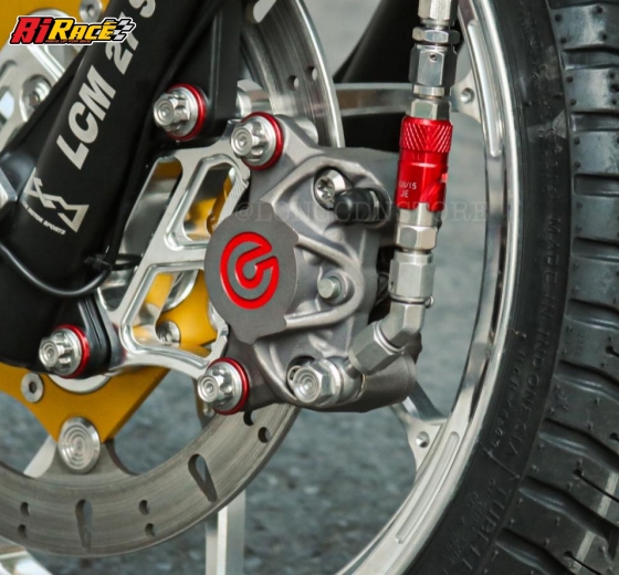 HEO BREMBO 2PISTON - BẢN LOGO ĐỎ , XÁM - CHÍNH HÃNG