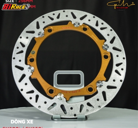 ĐĨA THẮNG GH-RACING SIZE 256MM SH300I / SH350I,(SALE LÒNG ĐEN) 