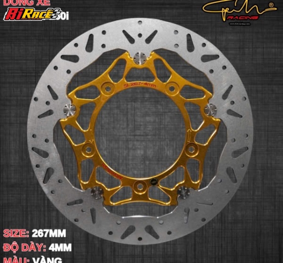 ĐĨA THẮNG GH - RACING 267MM 5 Lỗ MÂM ZIN AIRBLADE