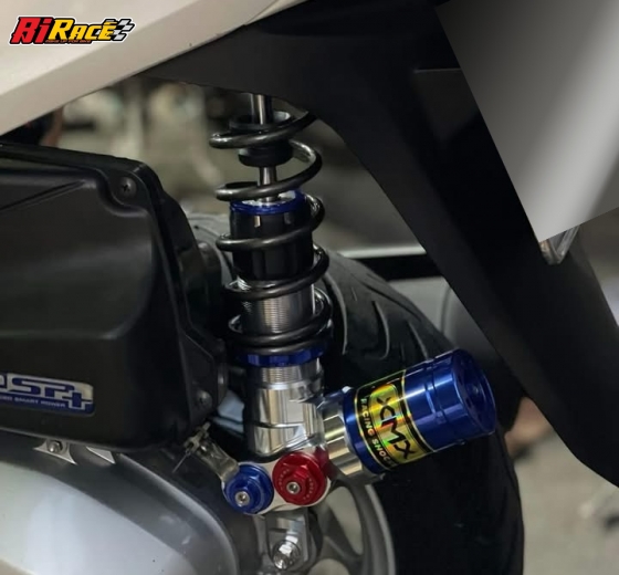 PHUỘC XMX BÌNH DẦU XÉO -LEAD,VARIO,VISION,SCOOPY( SALE ĐEN BD CAM )