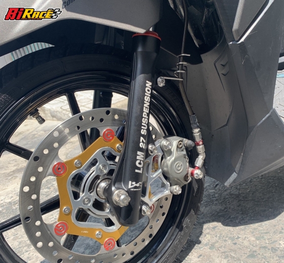 HEO BREMBO 2PISTON - BẢN LOGO LỚN XÁM - CHÍNH HÃNG