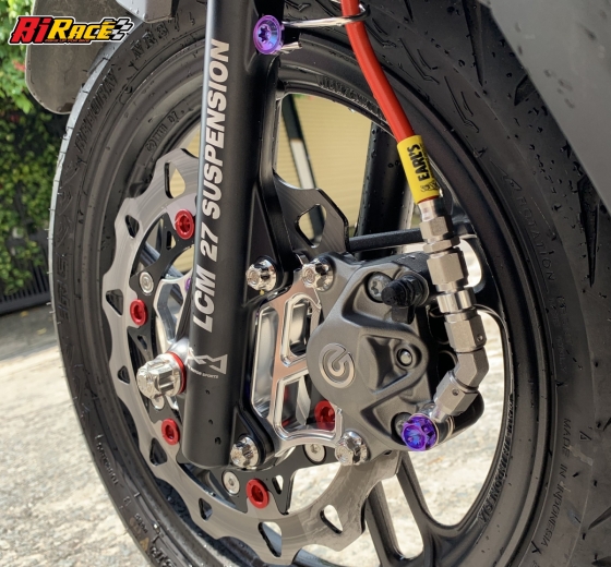 HEO BREMBO 2PISTON - BẢN LOGO LỚN XÁM - CHÍNH HÃNG