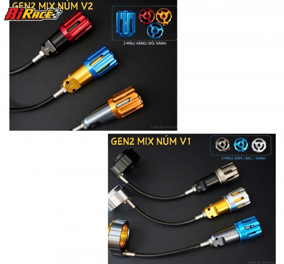 HPA DÂY GH RACING - MẪU GEN 2 MIX NÚM V1 ->V4 ( BÌNH DẦU TRÊN VÀ DƯỚI)