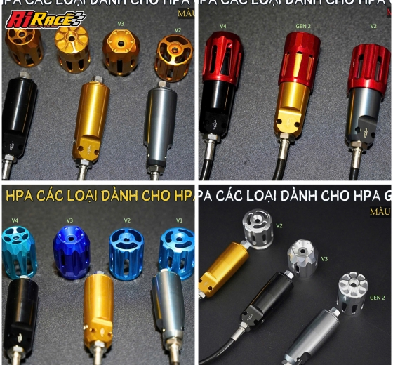 HPA DÂY GH RACING - MẪU GEN 2 MIX NÚM V1 ->V4 ( BÌNH DẦU TRÊN VÀ DƯỚI)